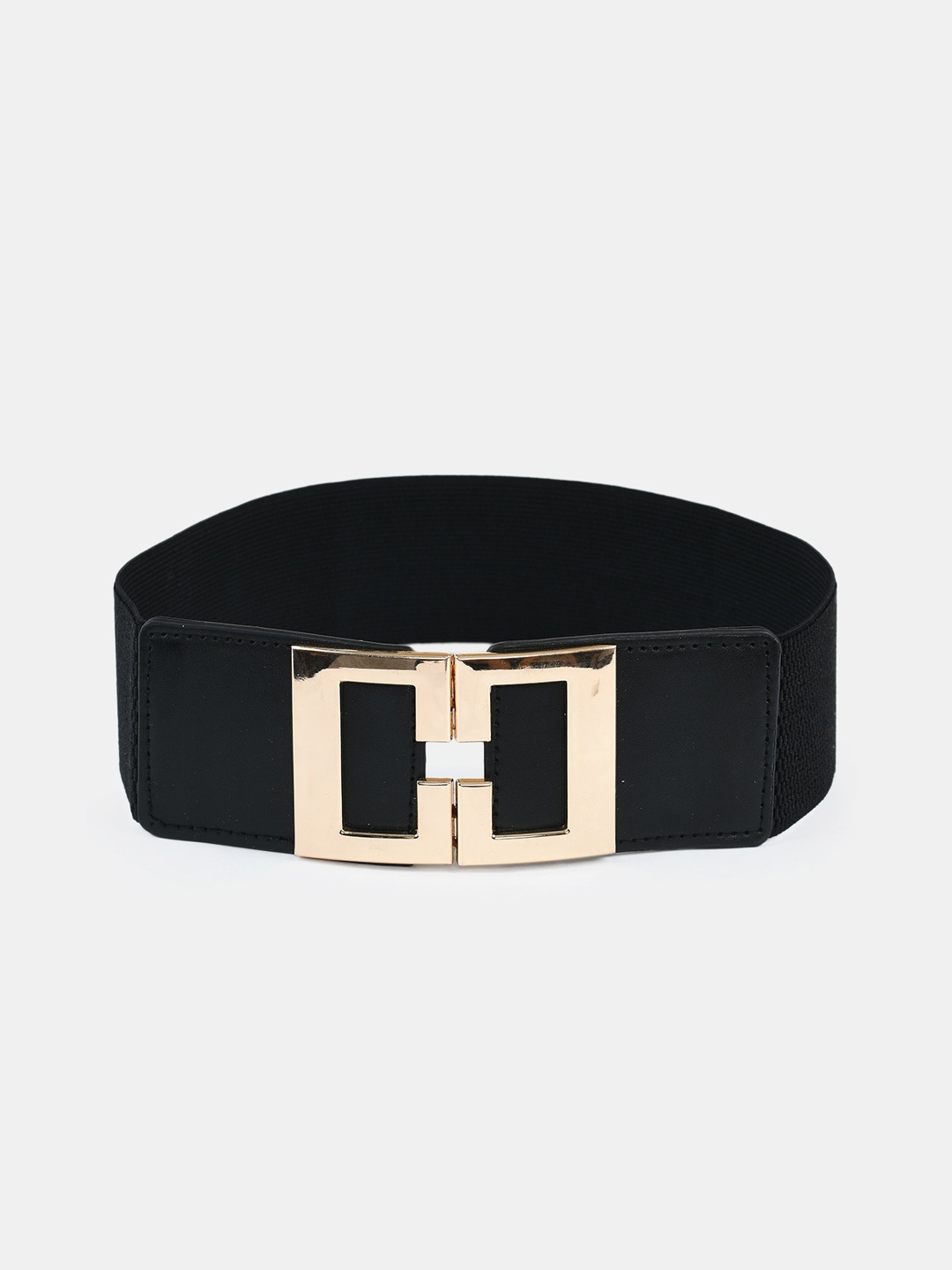 

WINSOME DEAL Women Black Stretchable Belt