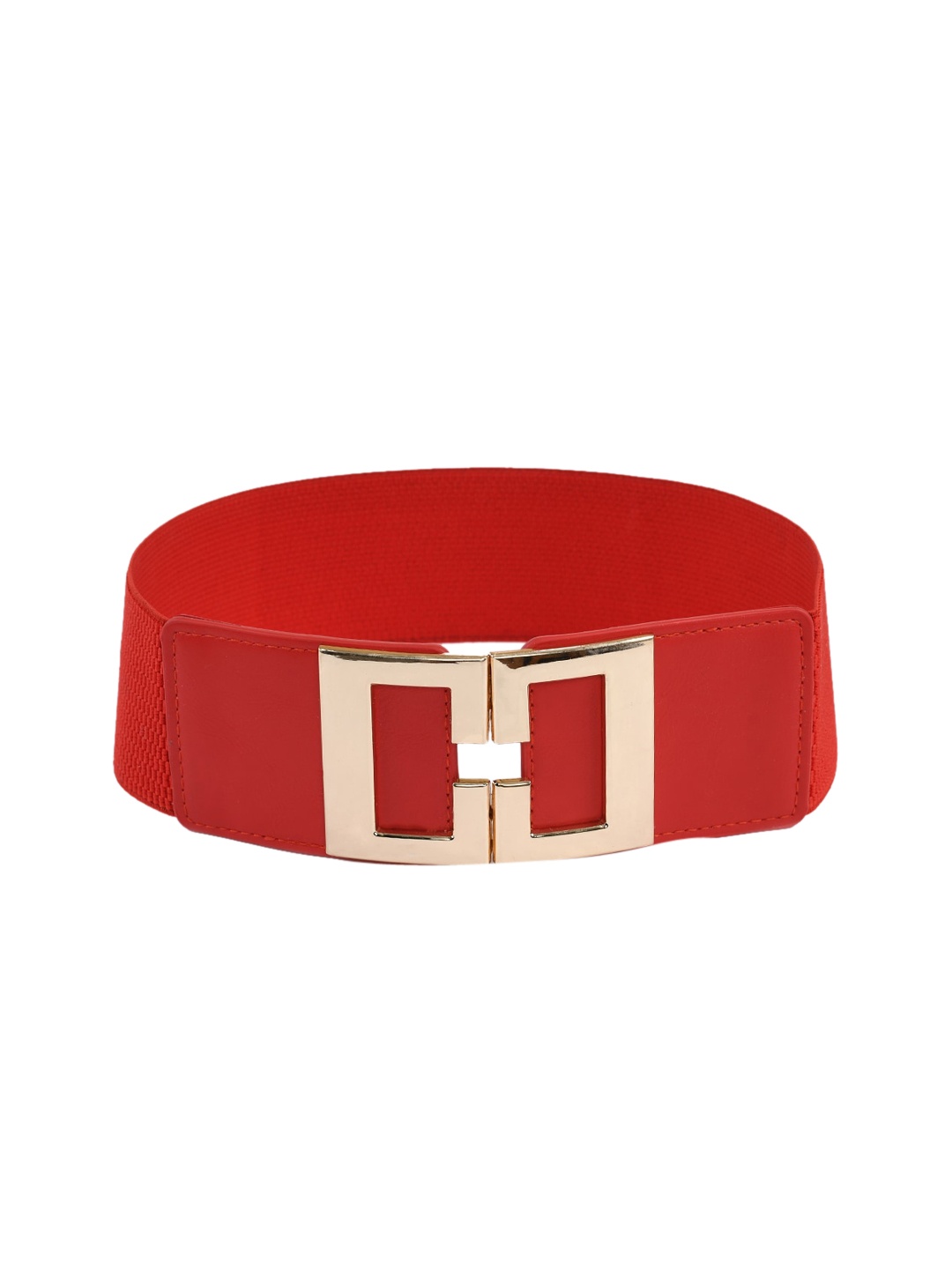 

WINSOME DEAL Women Red Stretchable Elastic Dress Belt