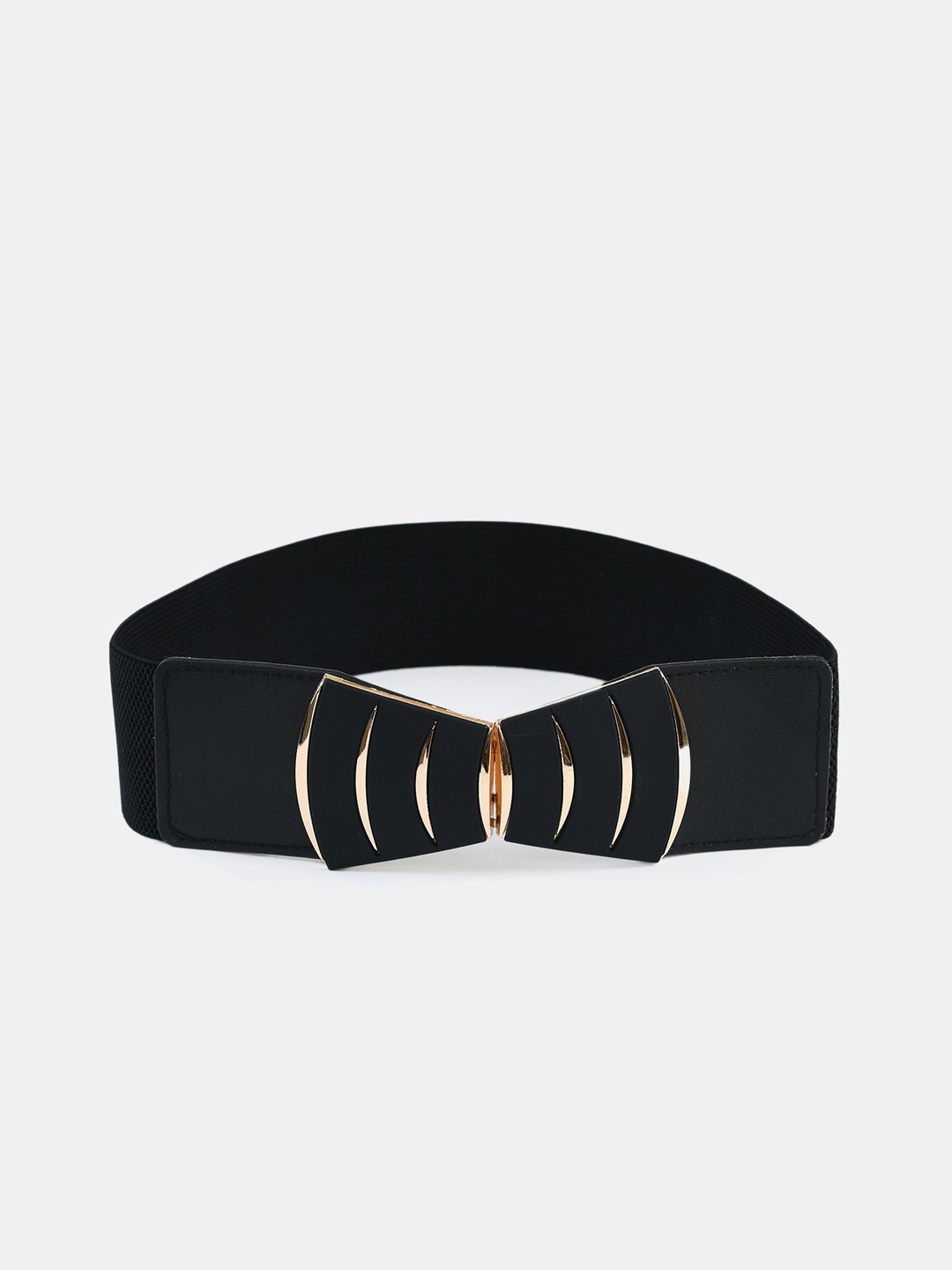 

WINSOME DEAL Women Black Stretchable Elastic Dress Belt