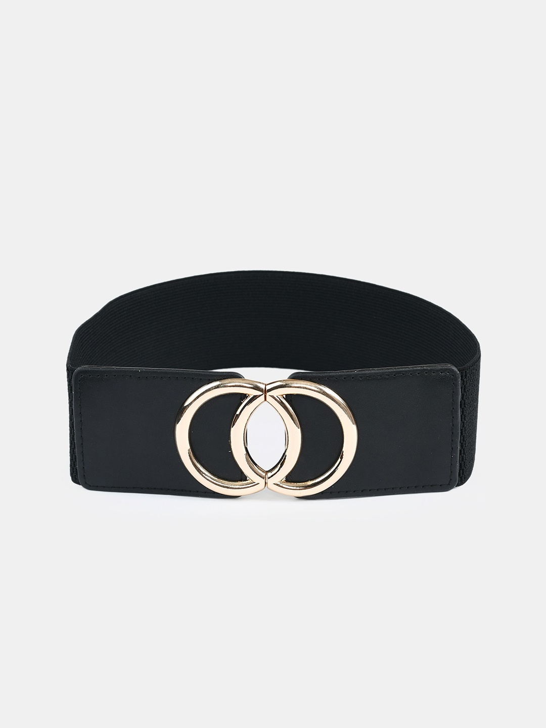 

WINSOME DEAL Women Black Stretchable Elastic Dress Belt