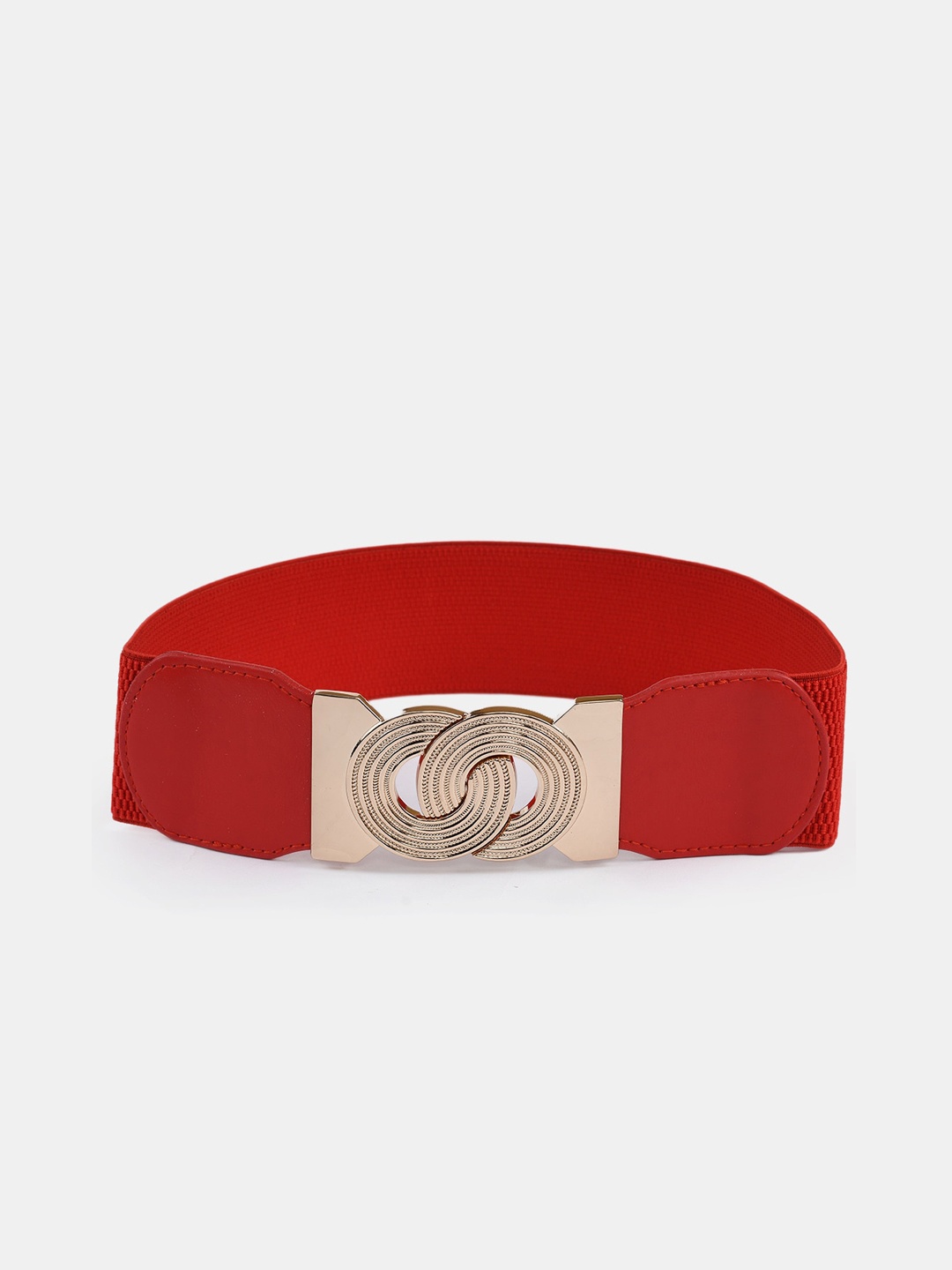 

WINSOME DEAL Women Red Stretchable Elastic Dress Belt
