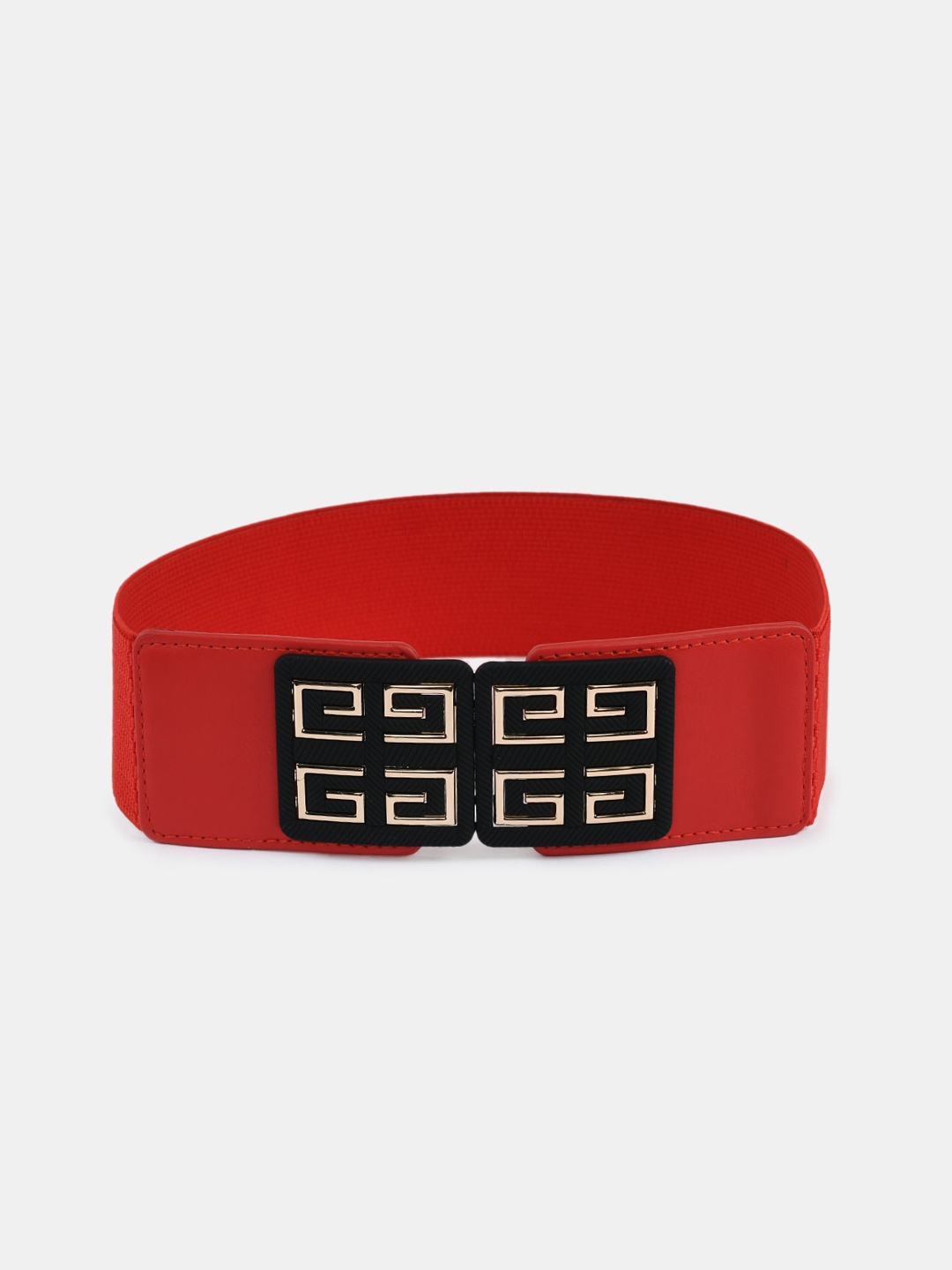 

WINSOME DEAL Women Red Stretchable Elastic Dress Belt
