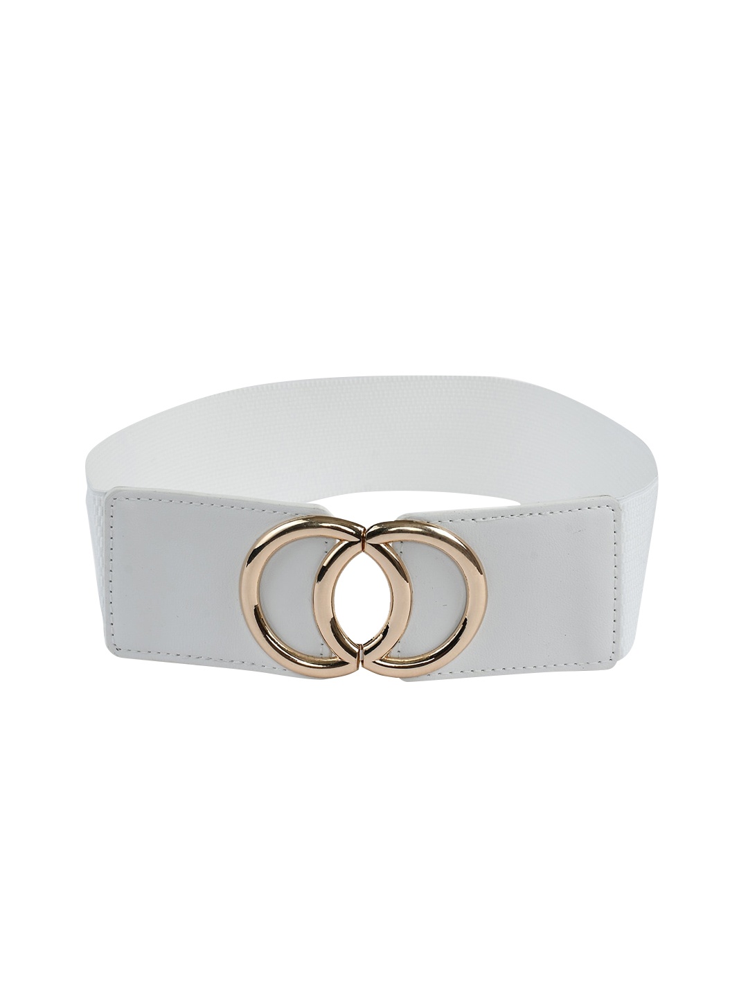 

WINSOME DEAL Women White Stretchable Elastic Dress Belt