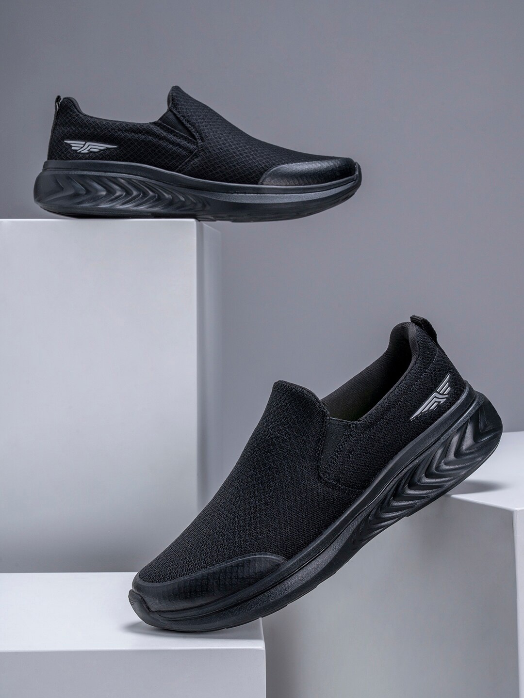 

Red Tape Men Black Walking Shoes