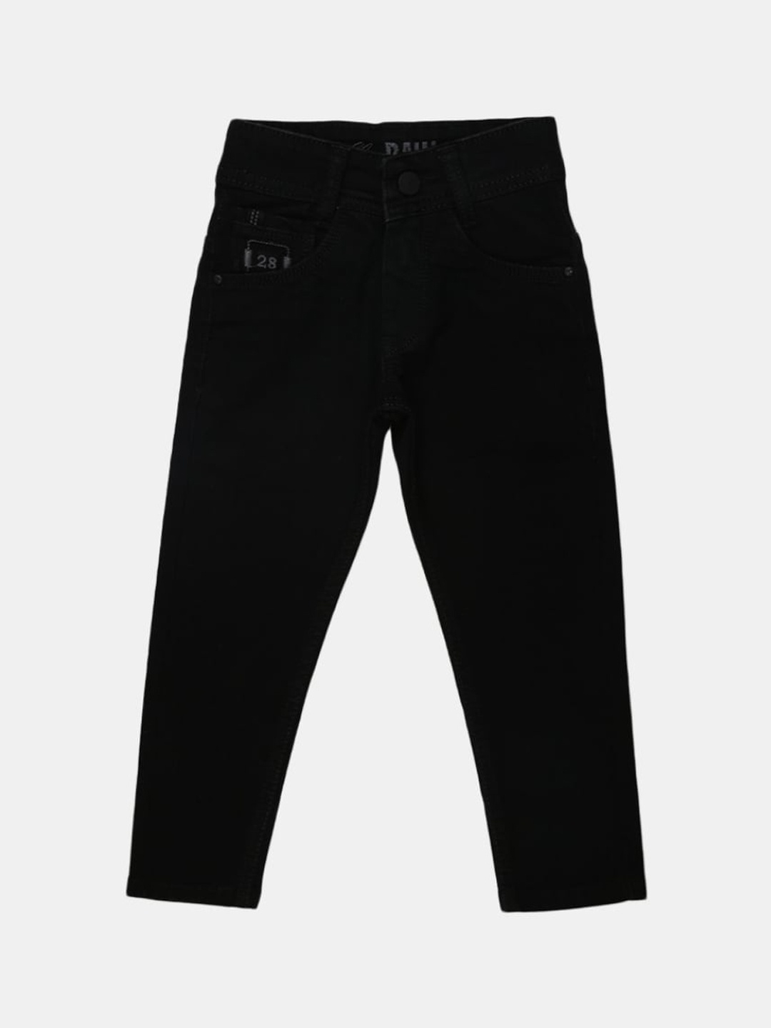 

V-Mart Boys Black Solid Cotton Classic Jeans