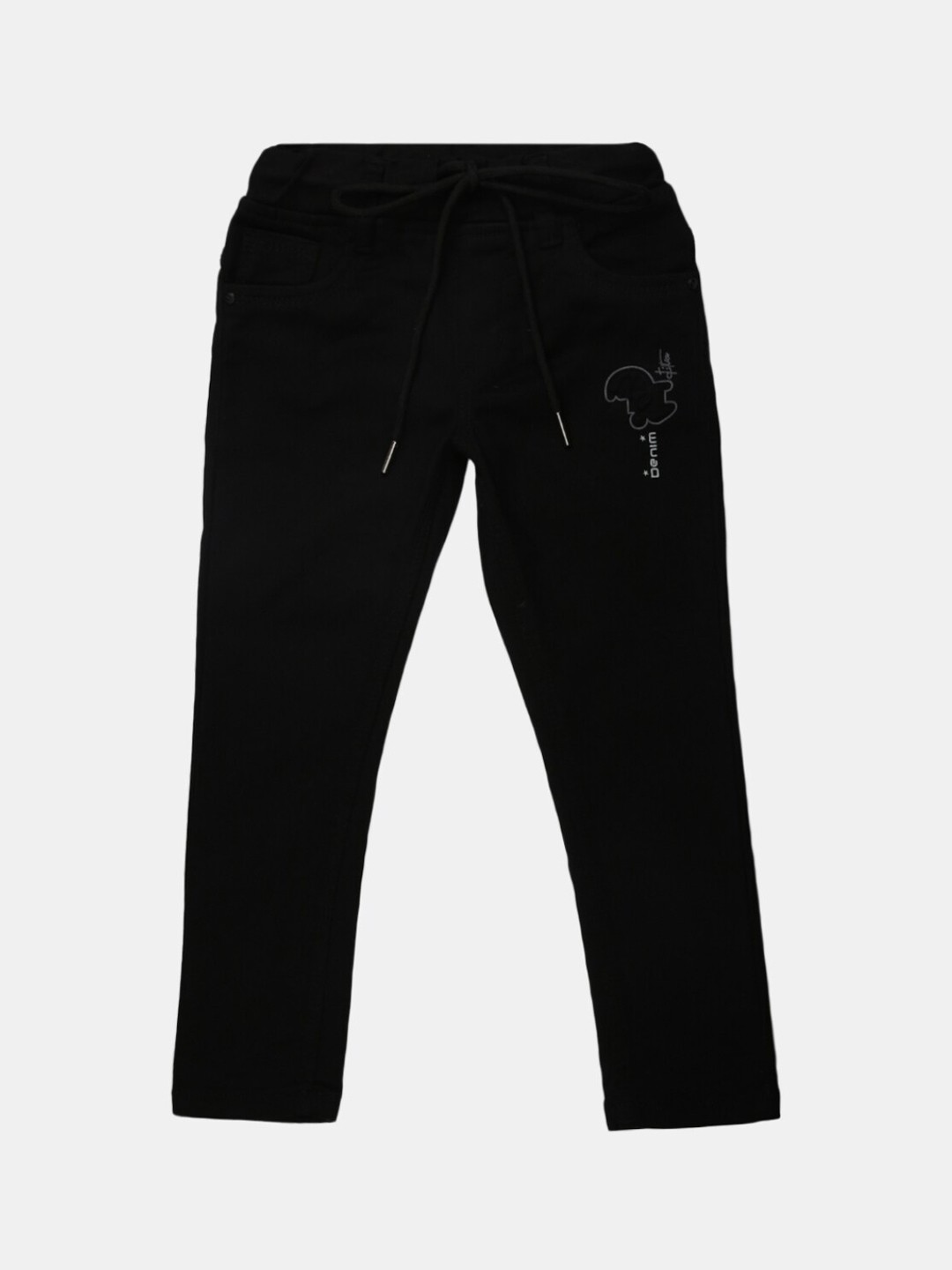 

V-Mart Boys Black Classic Mildly Distressed Jeans