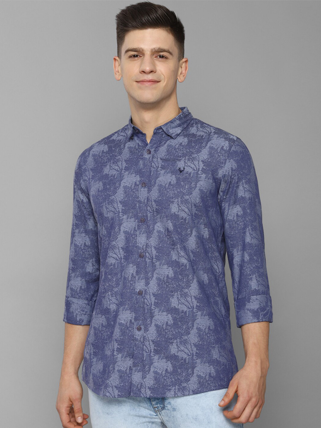 

Allen Solly Sport Men Blue Printed Cotton Casual Shirt