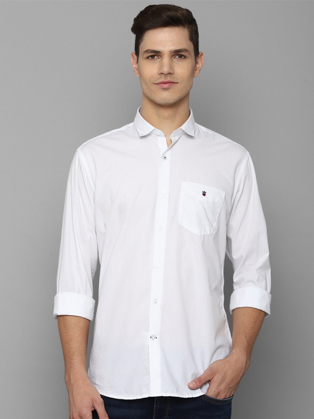 

Louis Philippe Sport Men White Cotton Casual Shirt