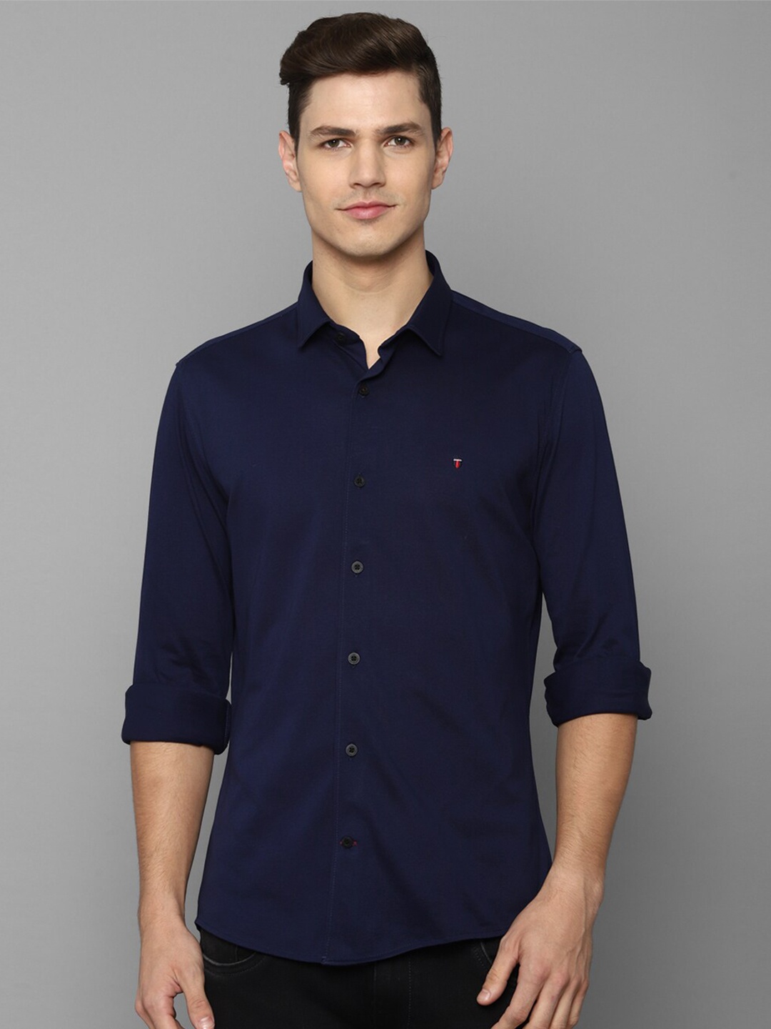 

Louis Philippe Sport Men Navy Blue Slim Fit Casual Shirt