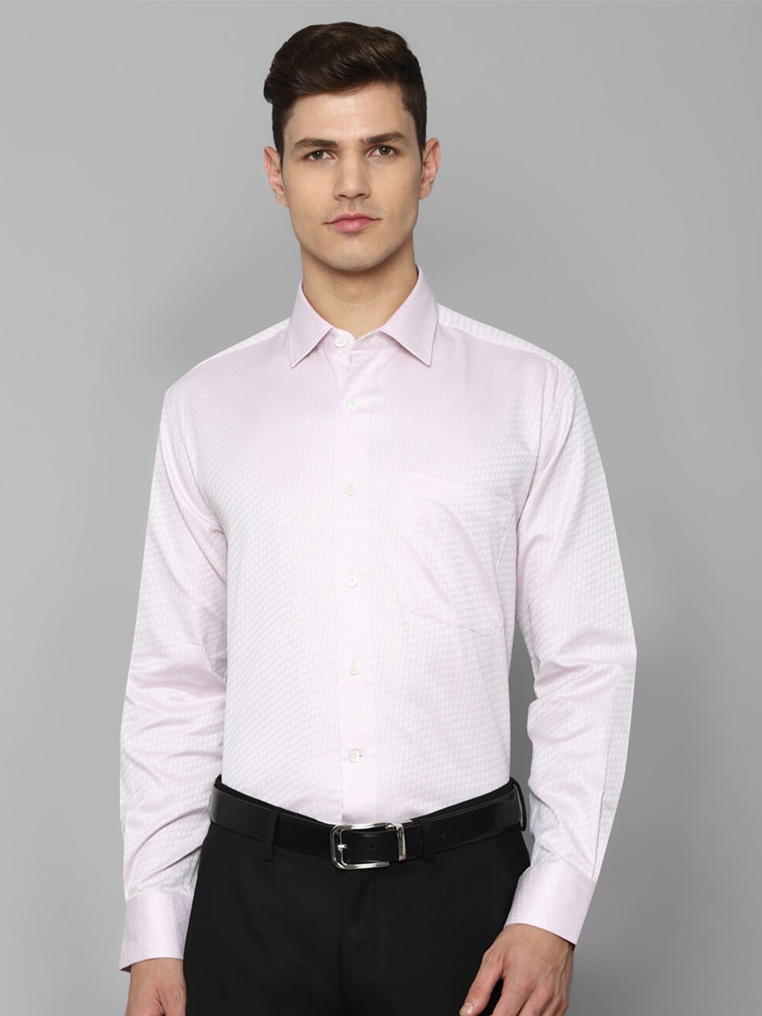 

Luxure by Louis Philippe Men Pink Cotton Formal Shirt