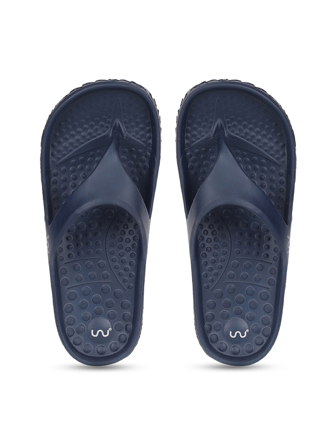 

Doubleu Women Navy Blue Rubber Thong Flip-Flops