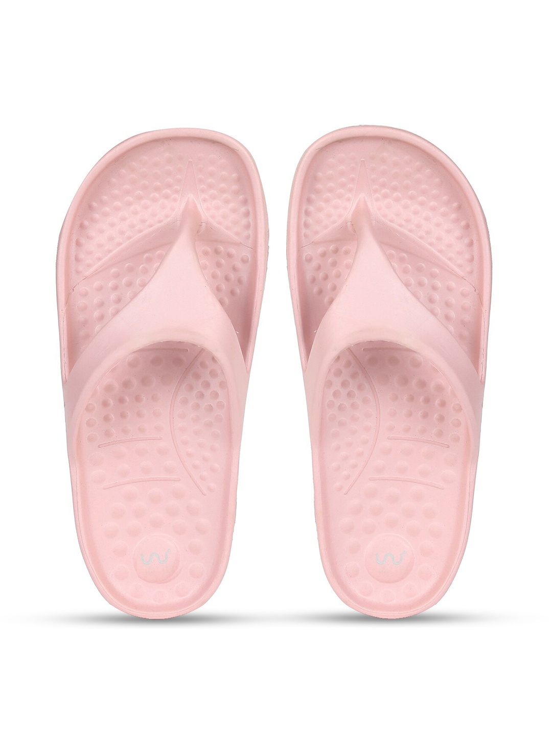 

Doubleu Women Pink Rubber Thong Flip-Flops