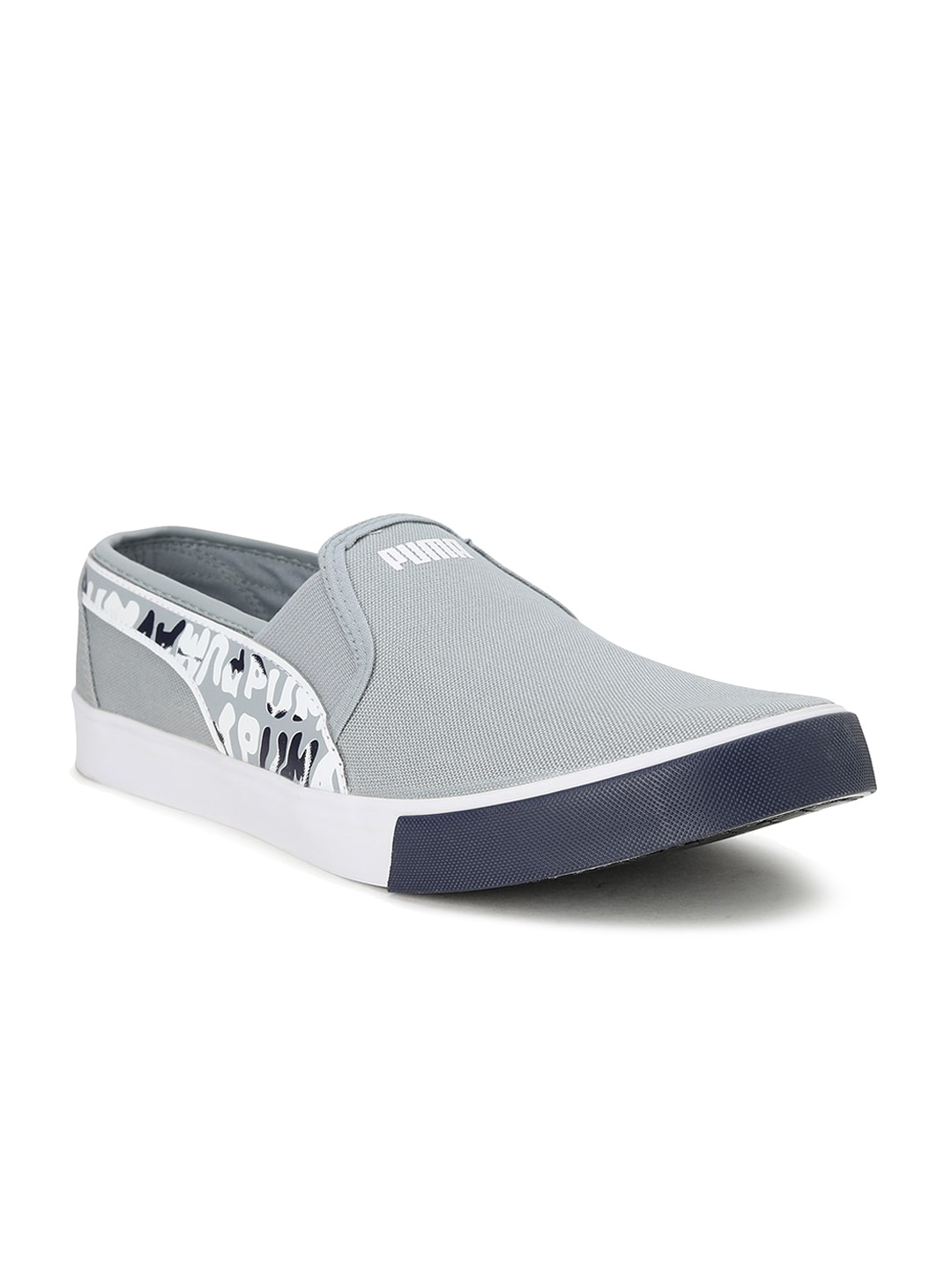 

Puma Men Grey Radiant Slip-On Sneakers