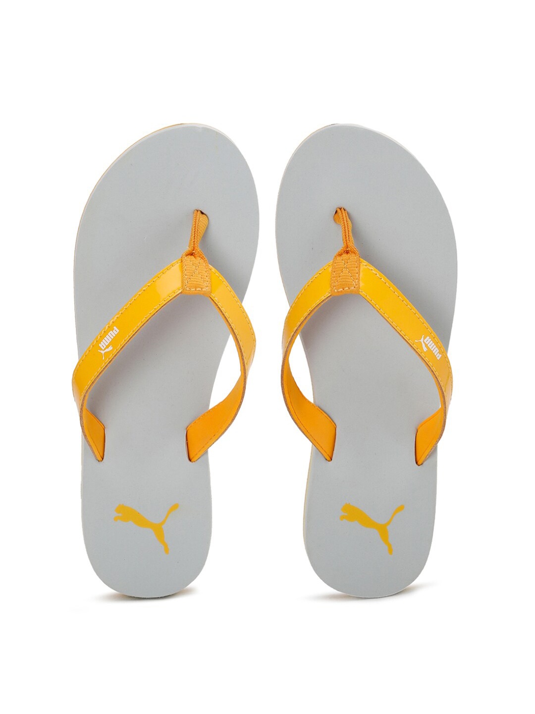 

Puma Women Grey & Yellow Alice Bling Thong Flip-Flops