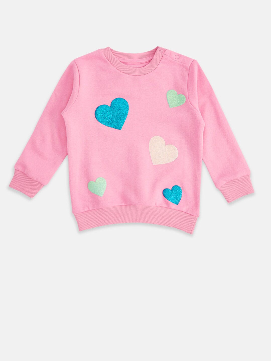 

Pantaloons Baby Girls Pink Printed Sweatshirt