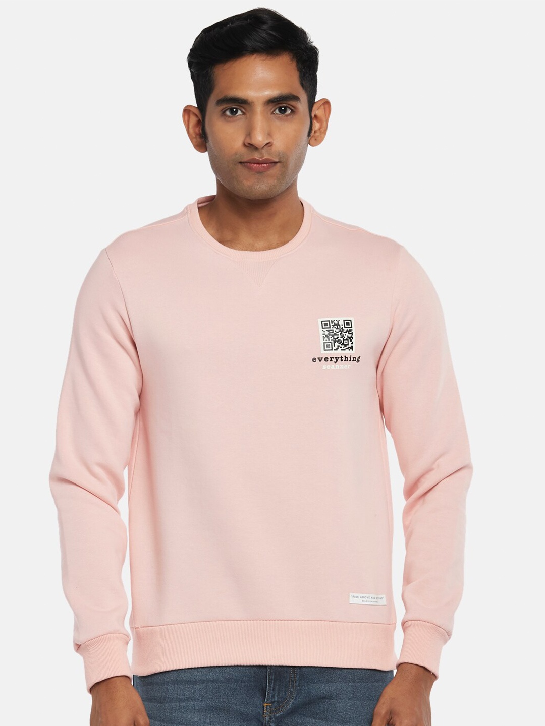 

People Men Pink Sweatshirt