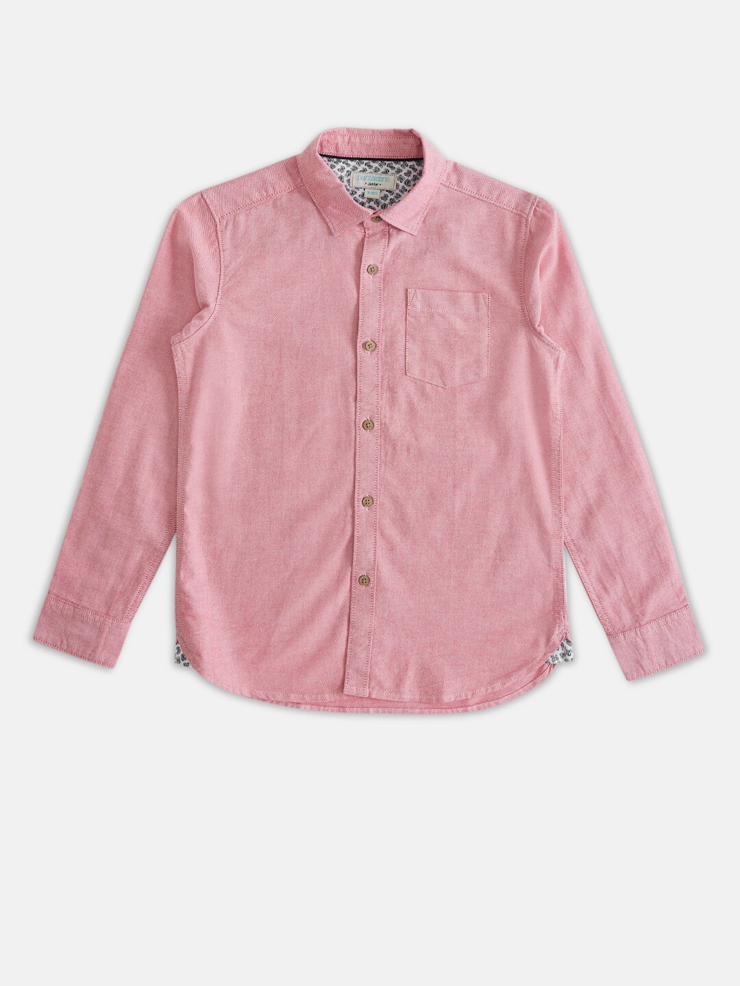 

Pantaloons Junior Boys Red Cotton Casual Shirt