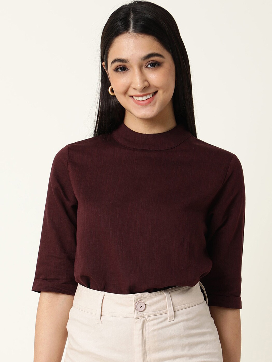 

RAREISM Women Maroon Top