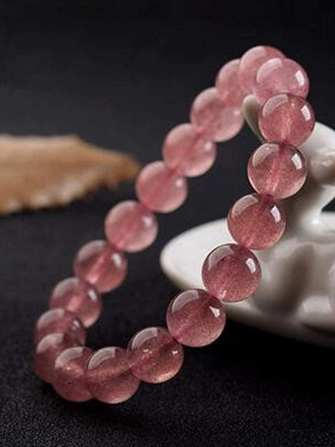 

Young & Forever Unisex Pink Brass Crystals Bracelet