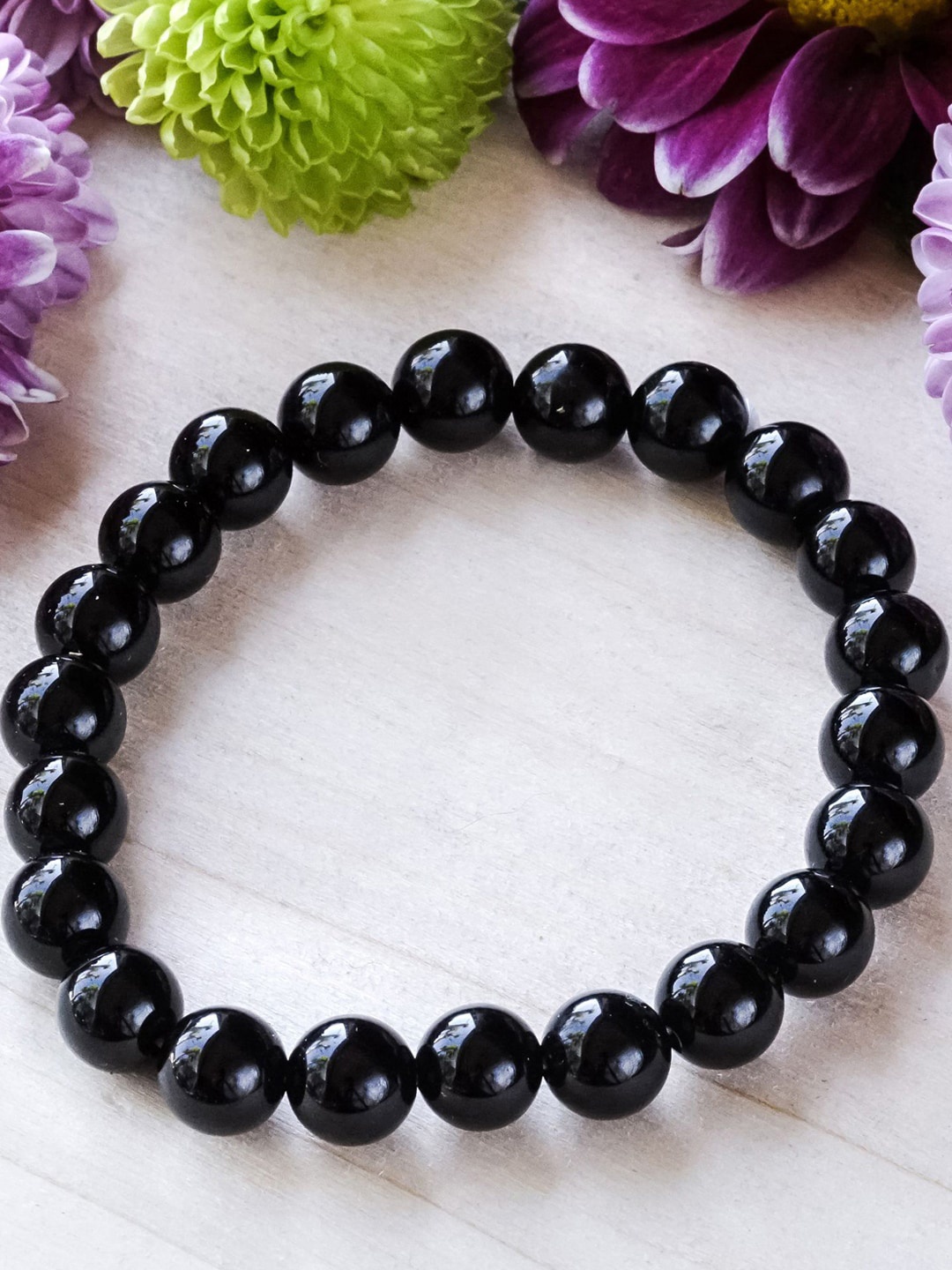 

Young & Forever Unisex Black Brass Onyx Bracelet