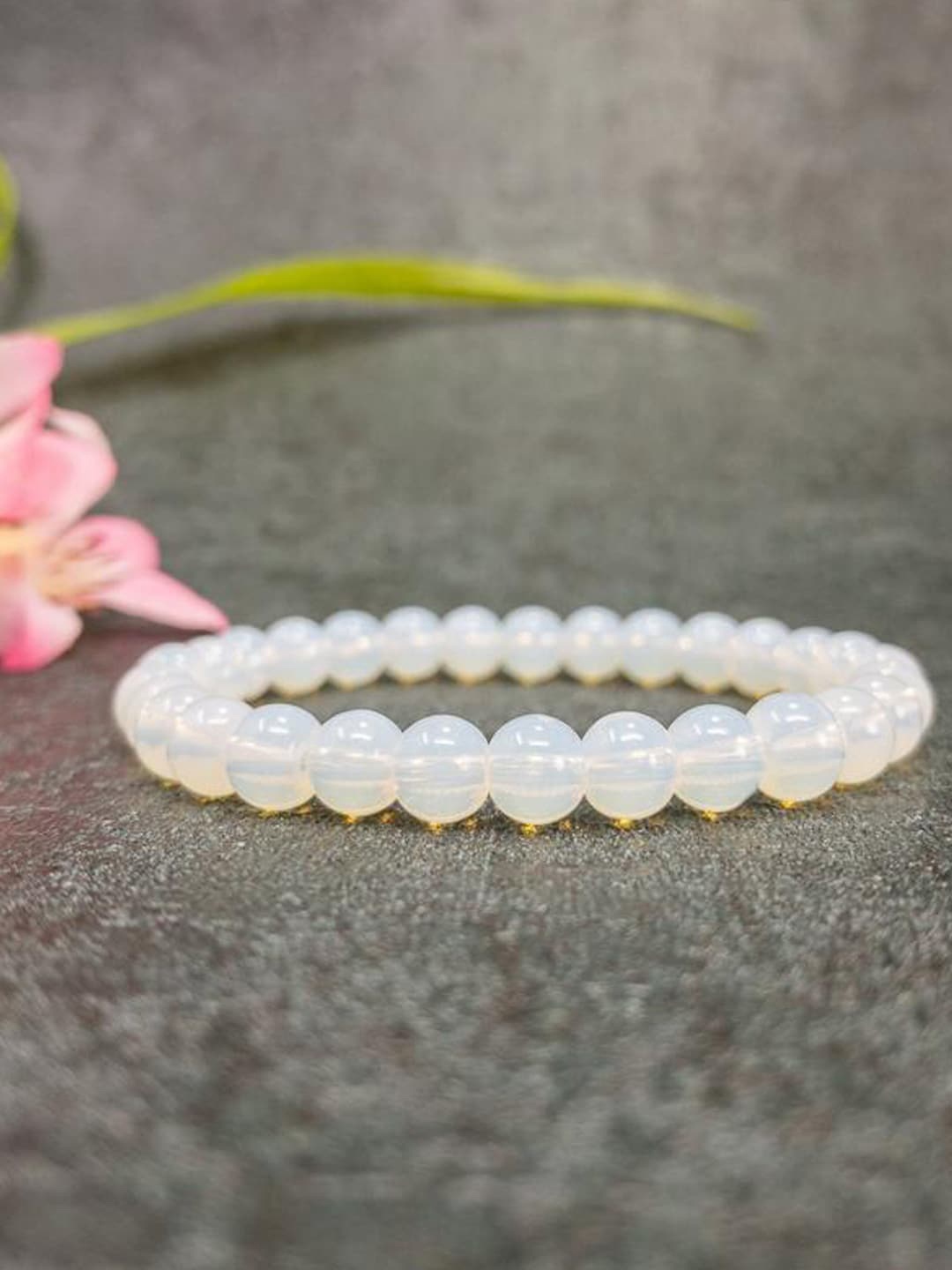 

Young & Forever Unisex White Brass Opal Bracelet