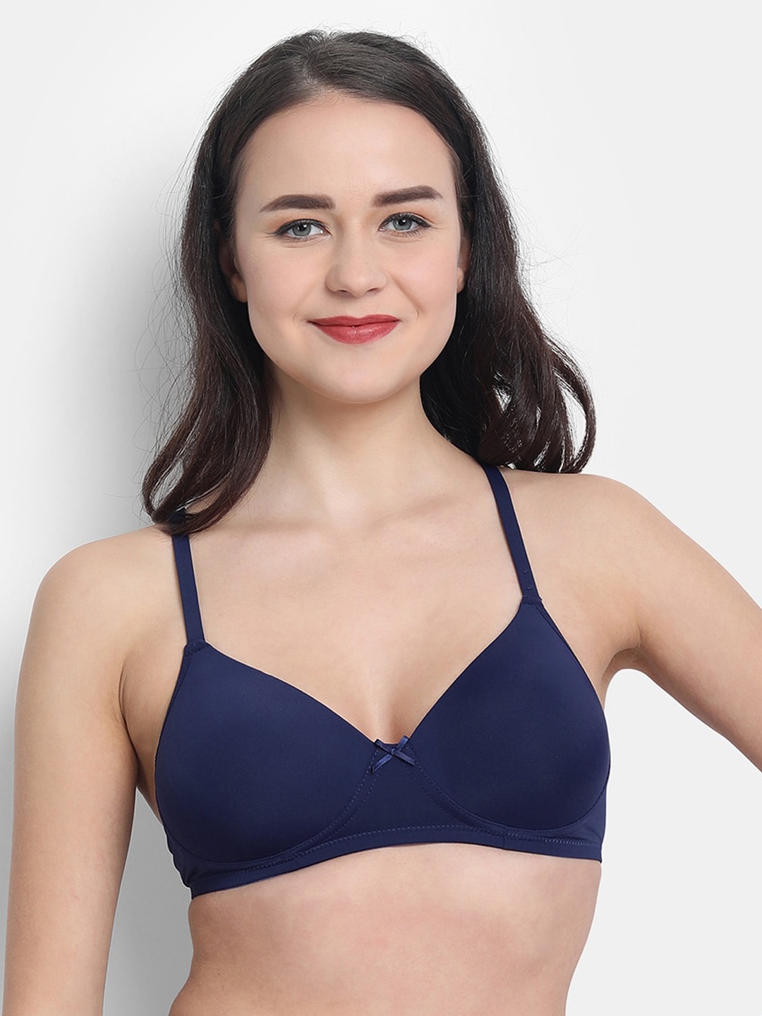 

VStar Blue Solid Lightly Padded T-Shirt Bra