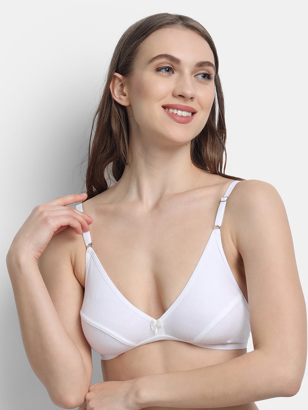

VStar White Lightly Padded Supportive Bra