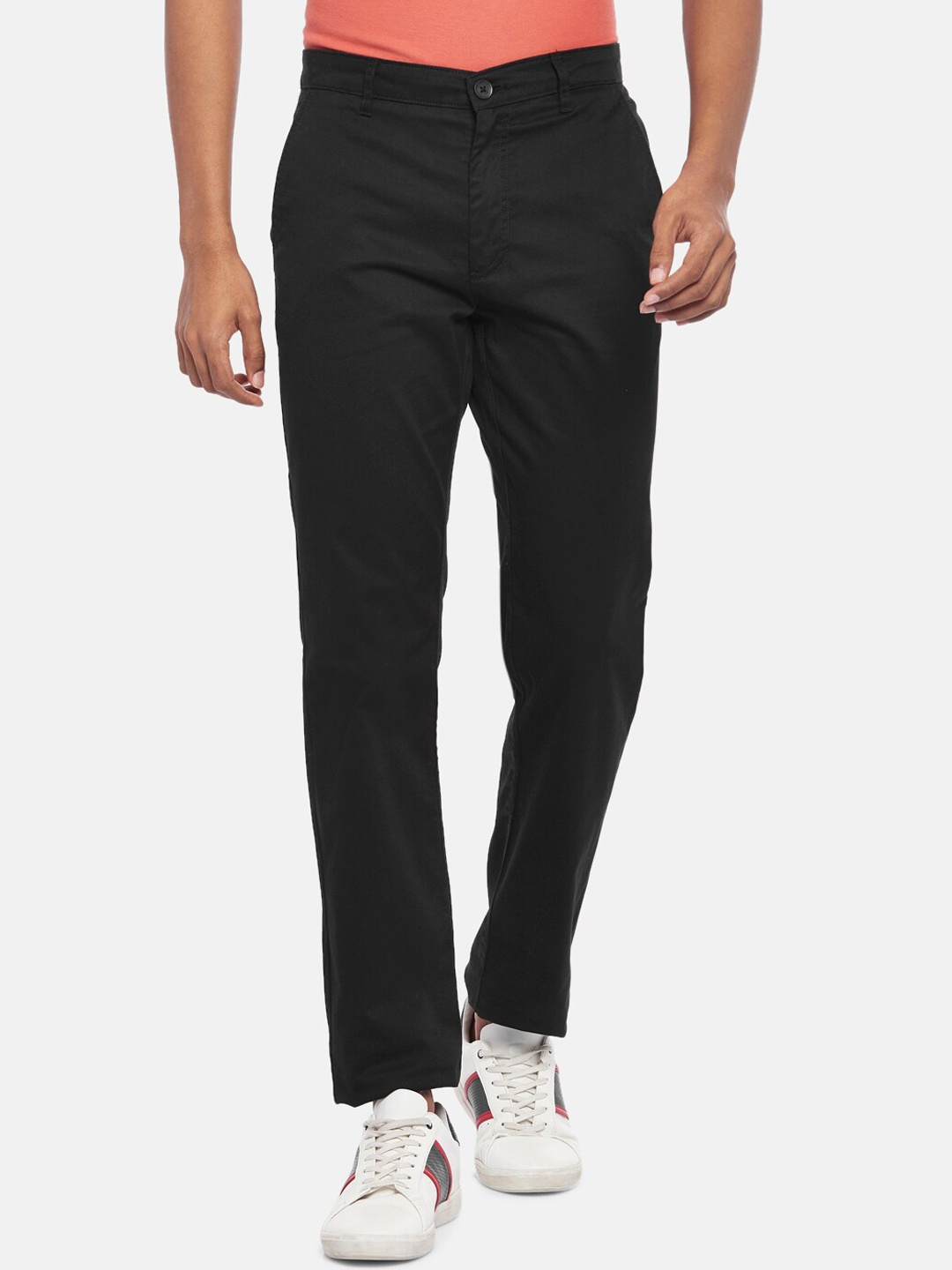 

BYFORD by Pantaloons Men Black Casual Trouser