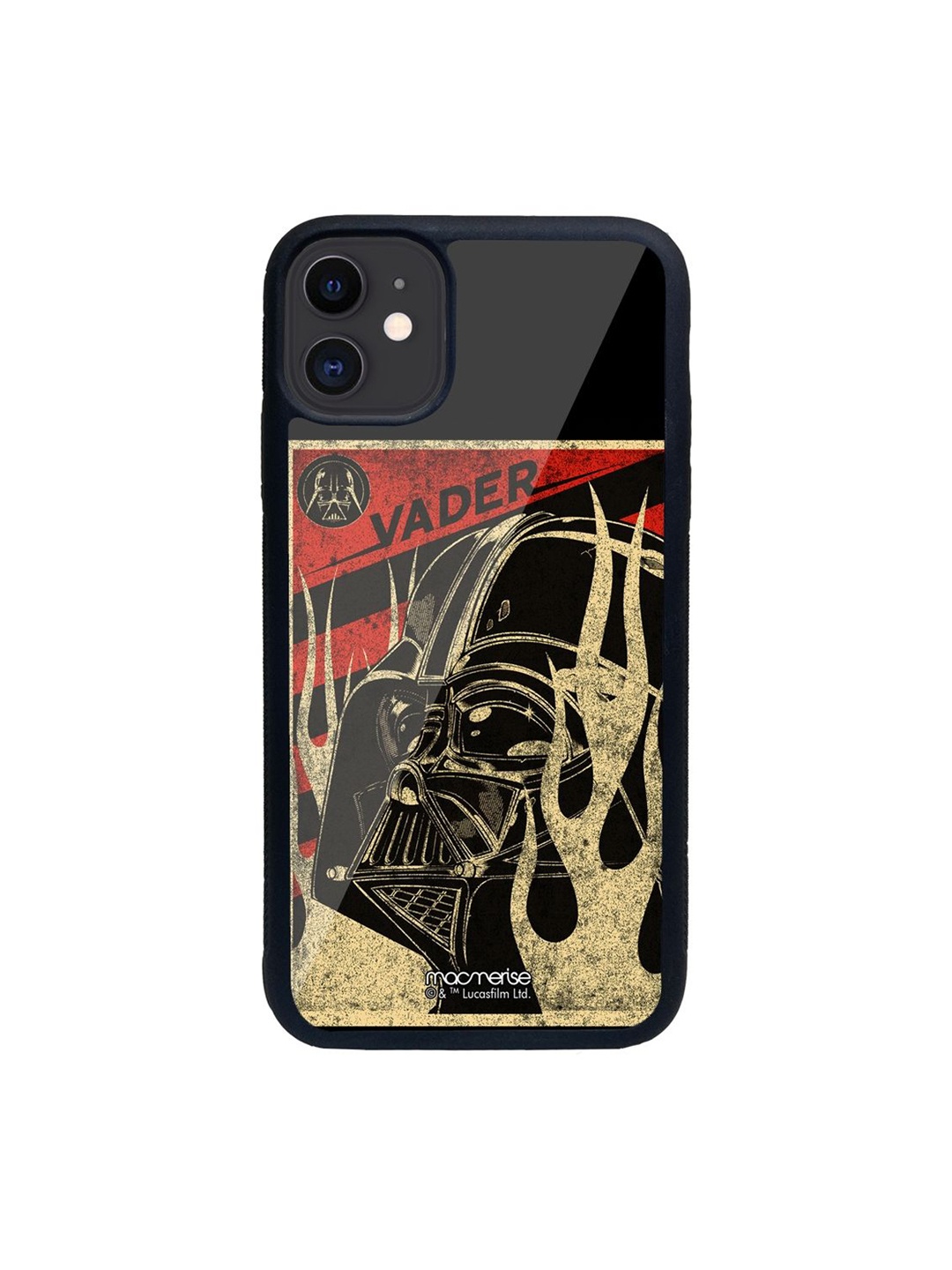 

macmerise Black Vader Stamp iPhone 11 Mobile Phone Case