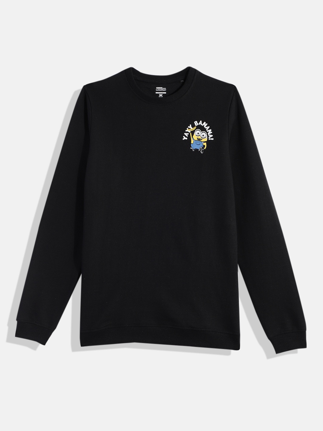

Minions by Kook N Keech Teens Boys Black Sweatshirt