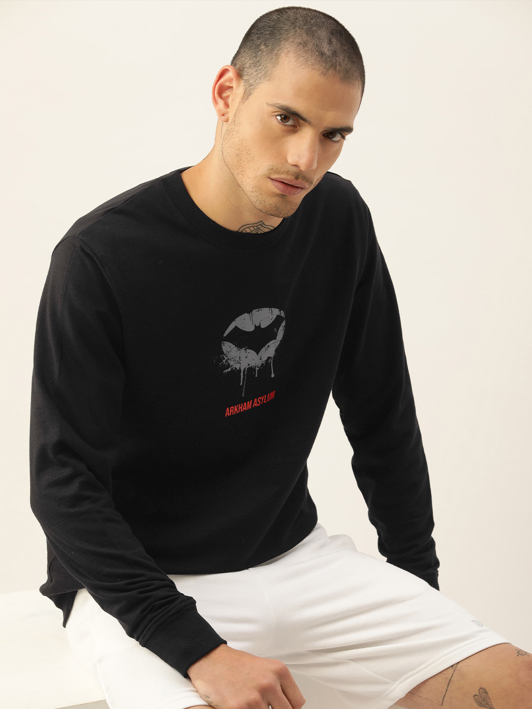

Kook N Keech Batman Men Black Printed Sweatshirt