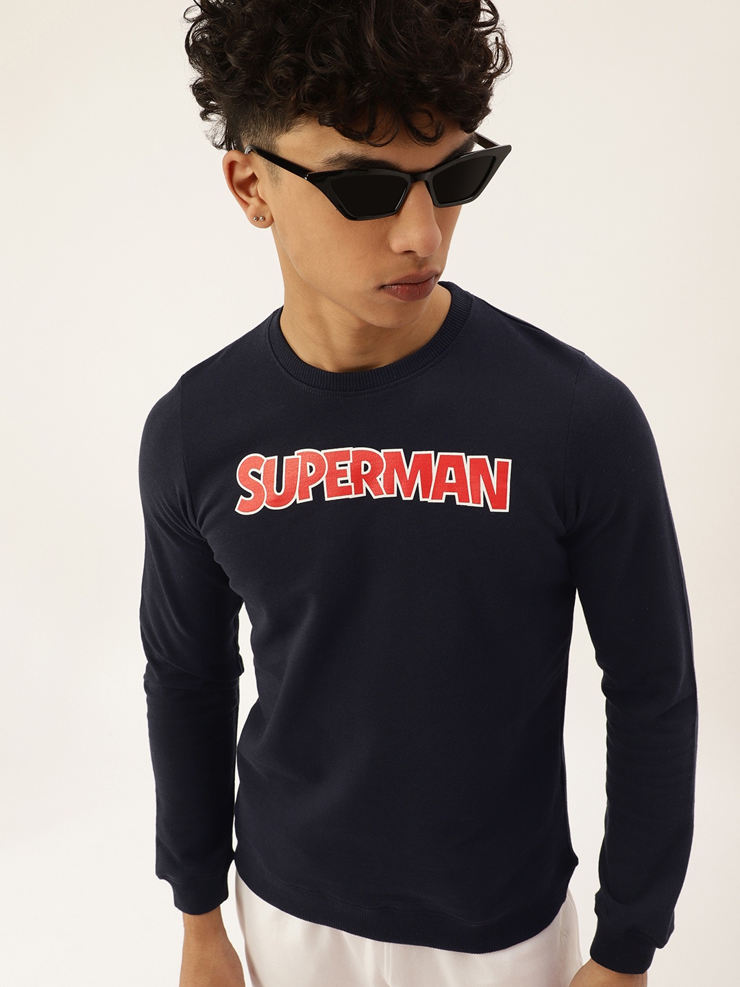 

Kook N Keech Superman Teens Boys Navy Blue Printed Sweatshirt