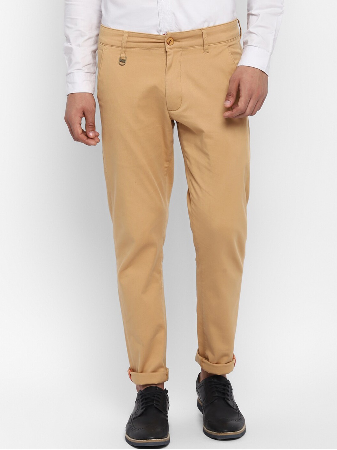 

Red Chief Men Khaki Slim Fit Casual Trouser