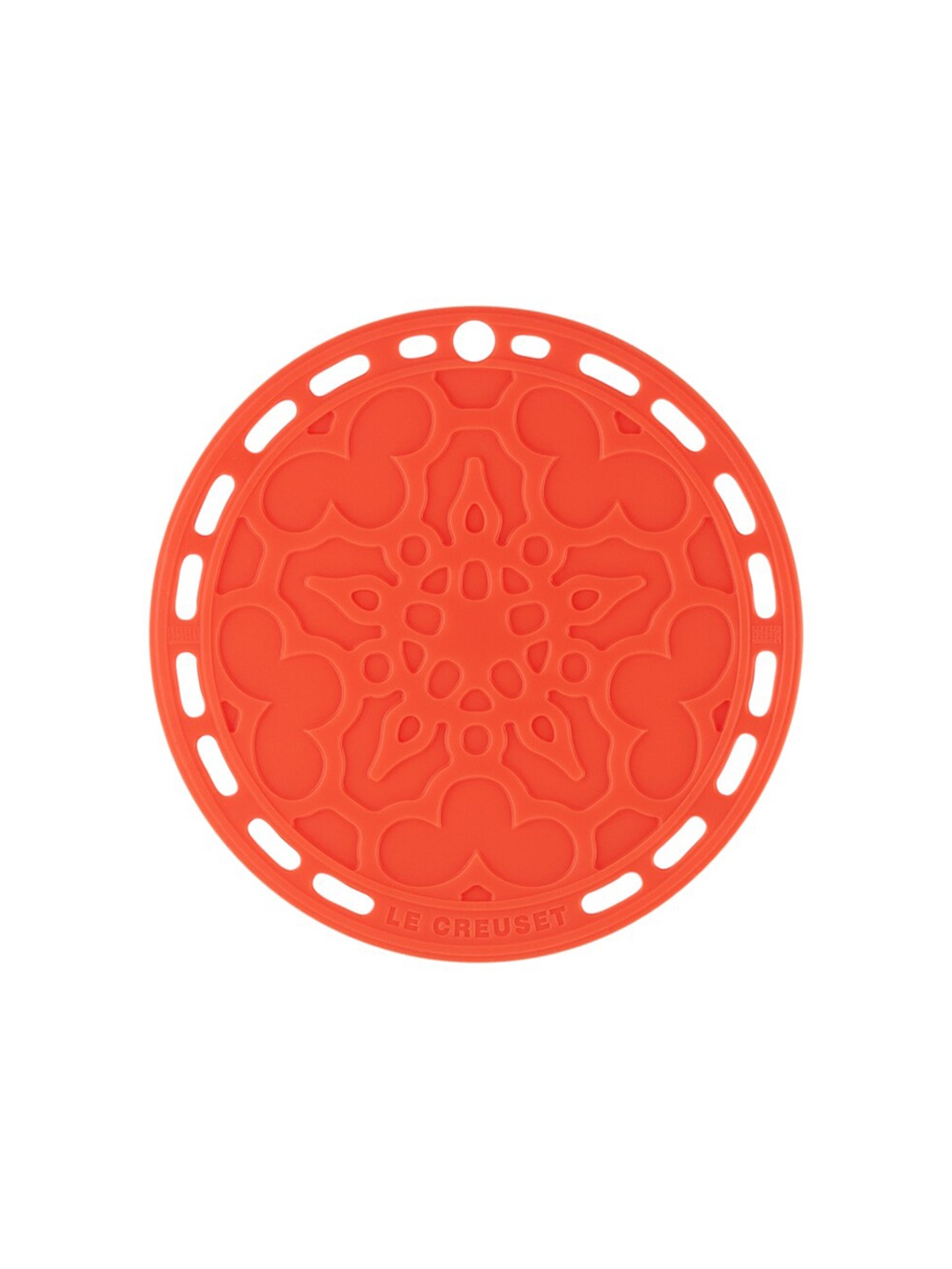 

LE CREUSET Orange Textured Silicone French Trivet-Flame