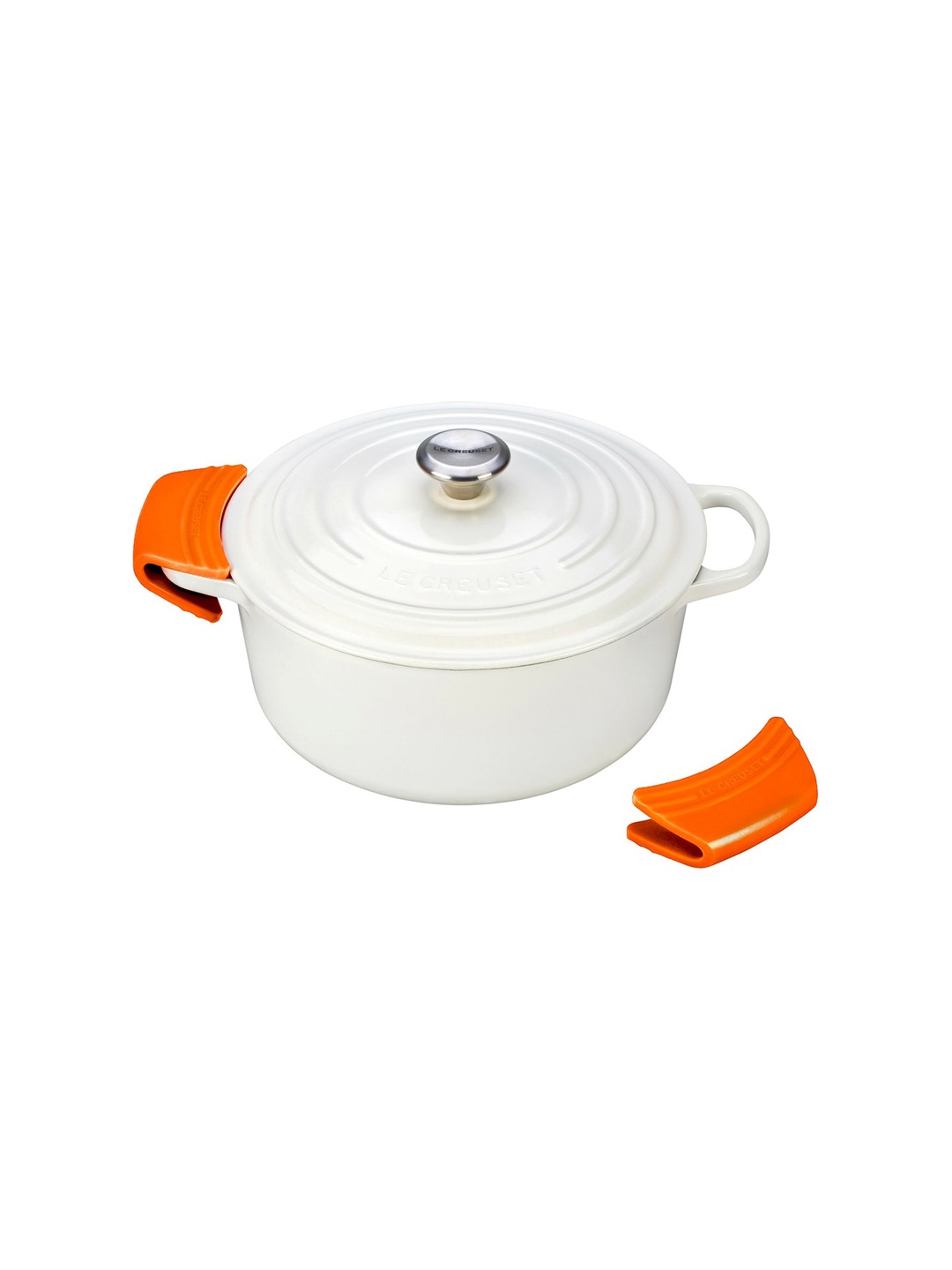 

LE CREUSET Set of 2 Orange Solid Casserole Handle Grips
