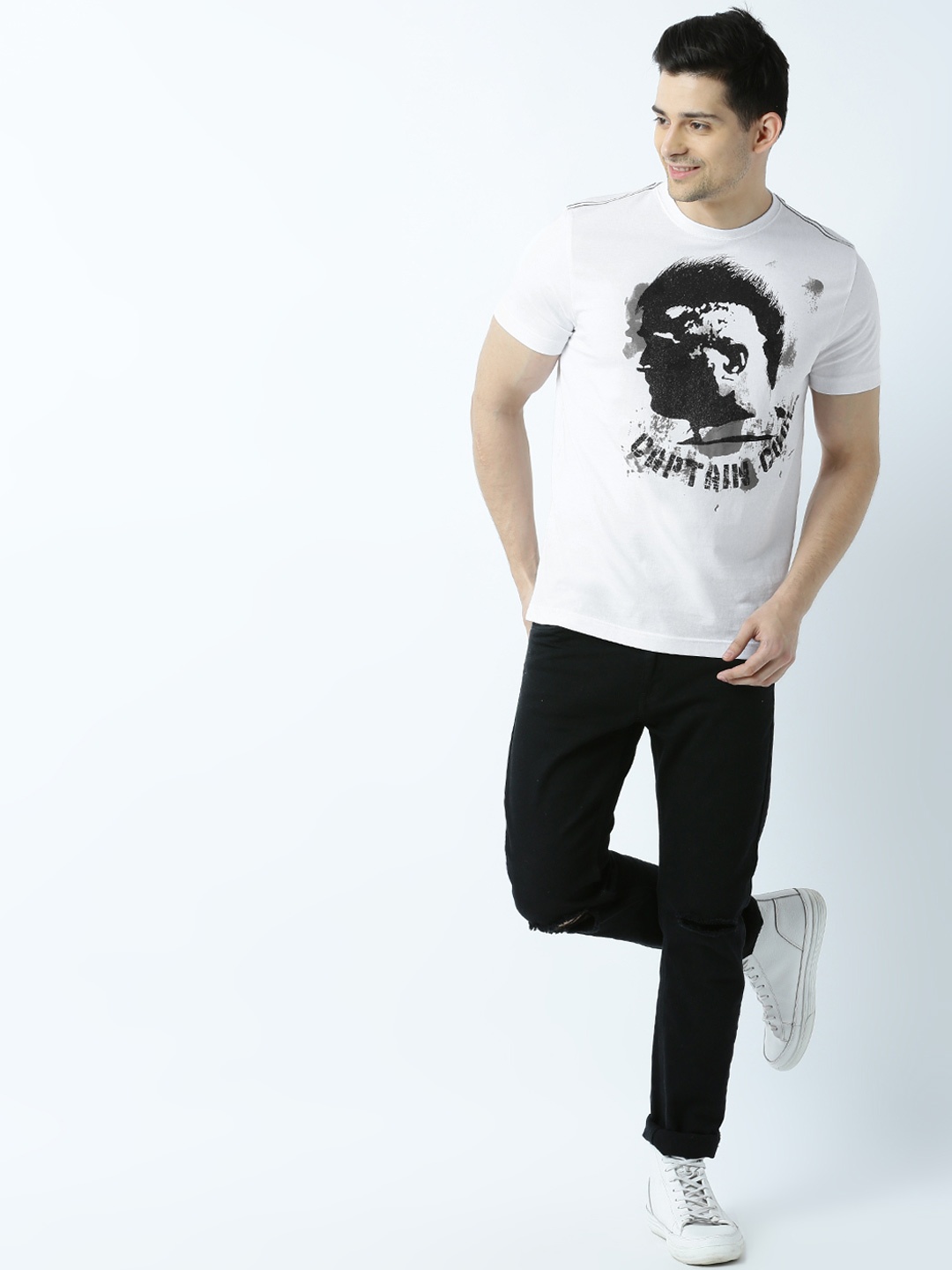 

Huetrap Men Purple Printed T-shirt