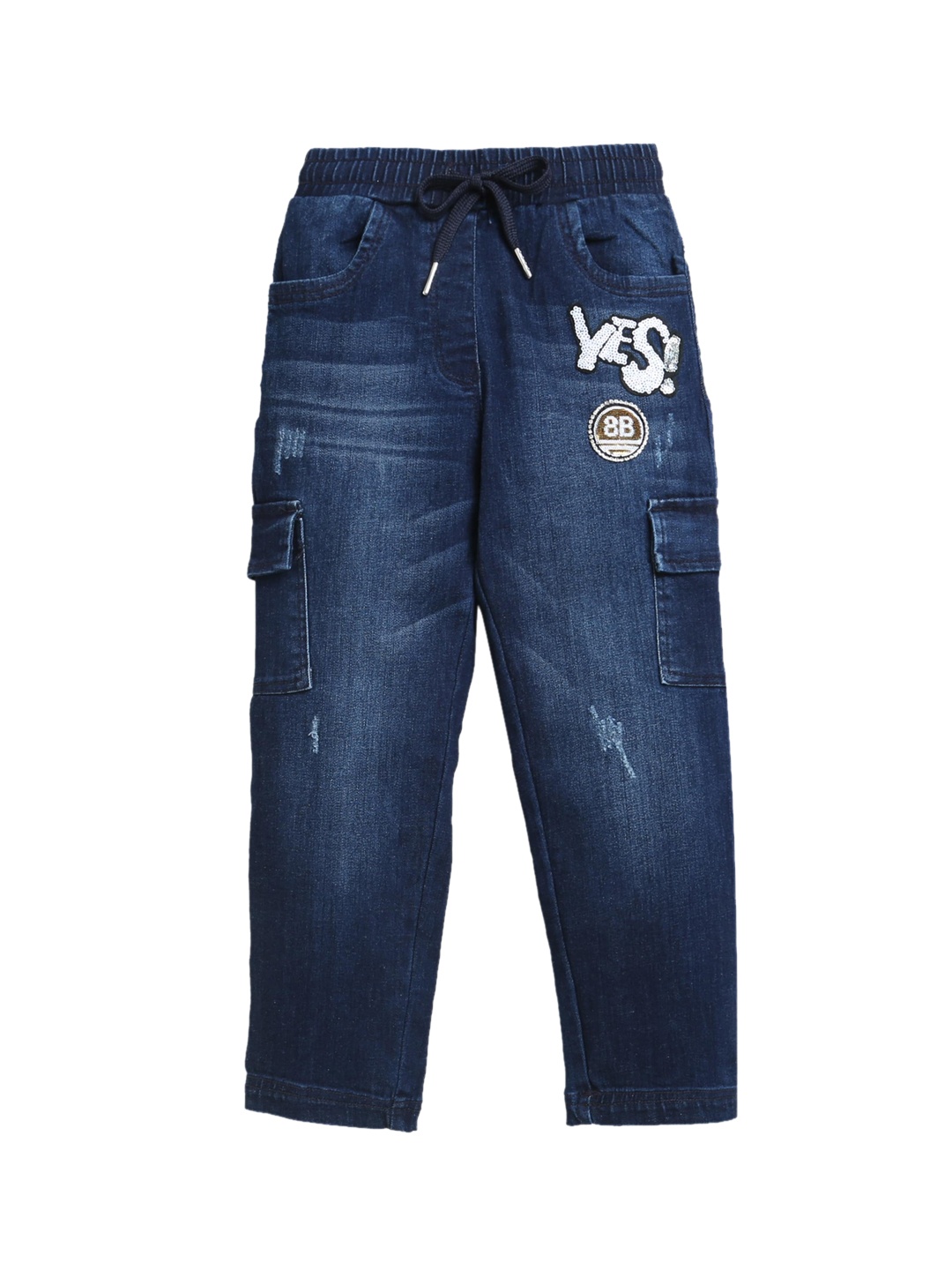 

Tiny Girl Girls Blue Cargos Trousers