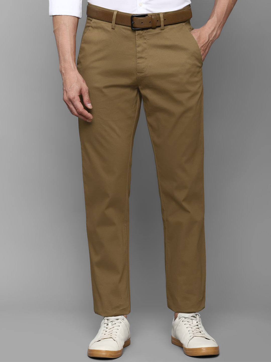 

Allen Solly Men Brown Regular Fit Trousers