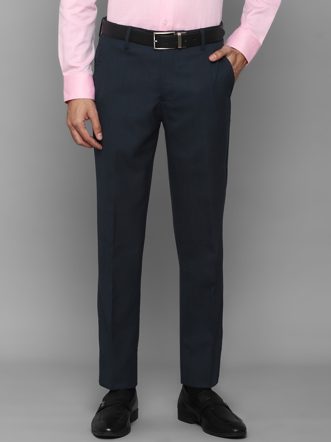 

Louis Philippe Men Grey Slim Fit Trousers