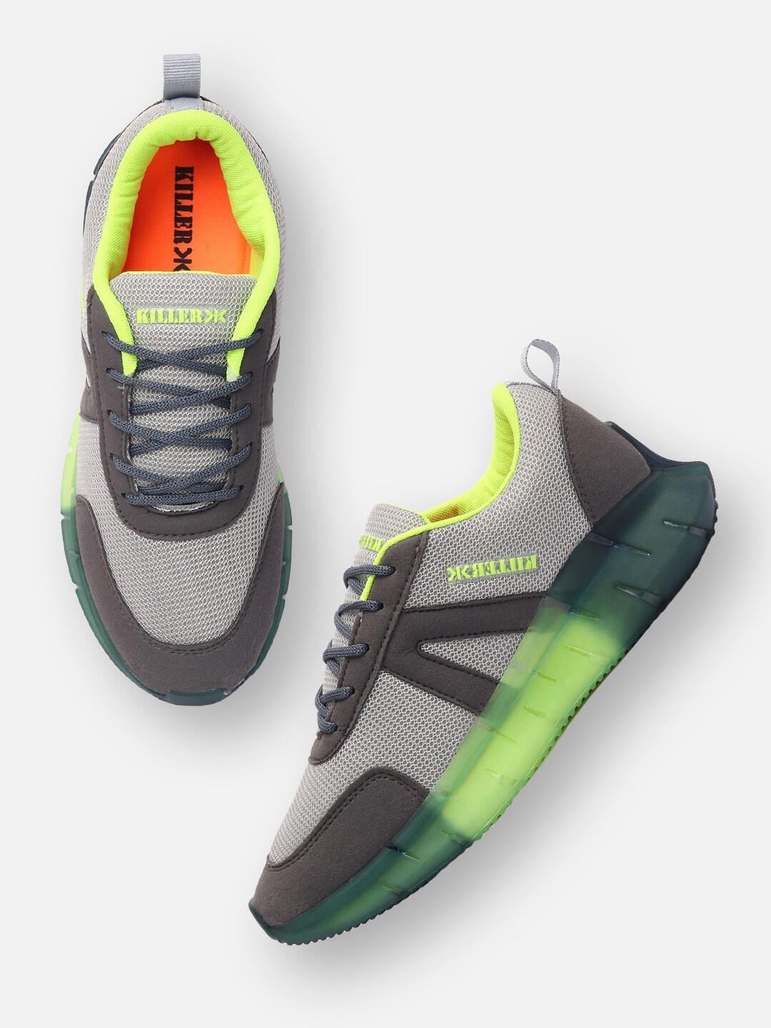 

Killer Men Grey Mesh Sports Shoes Killer-PURE-GREY GREEN-Grey Green