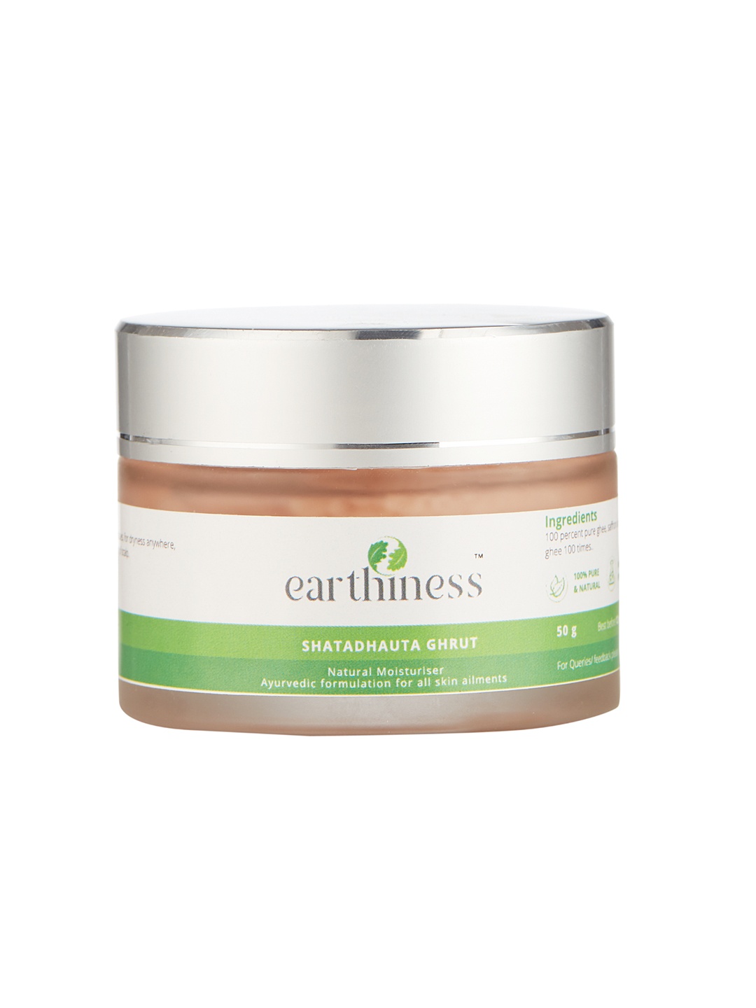 

earthiness Shatadhauta Ghruta Face Moisturisers 50gm, Orange