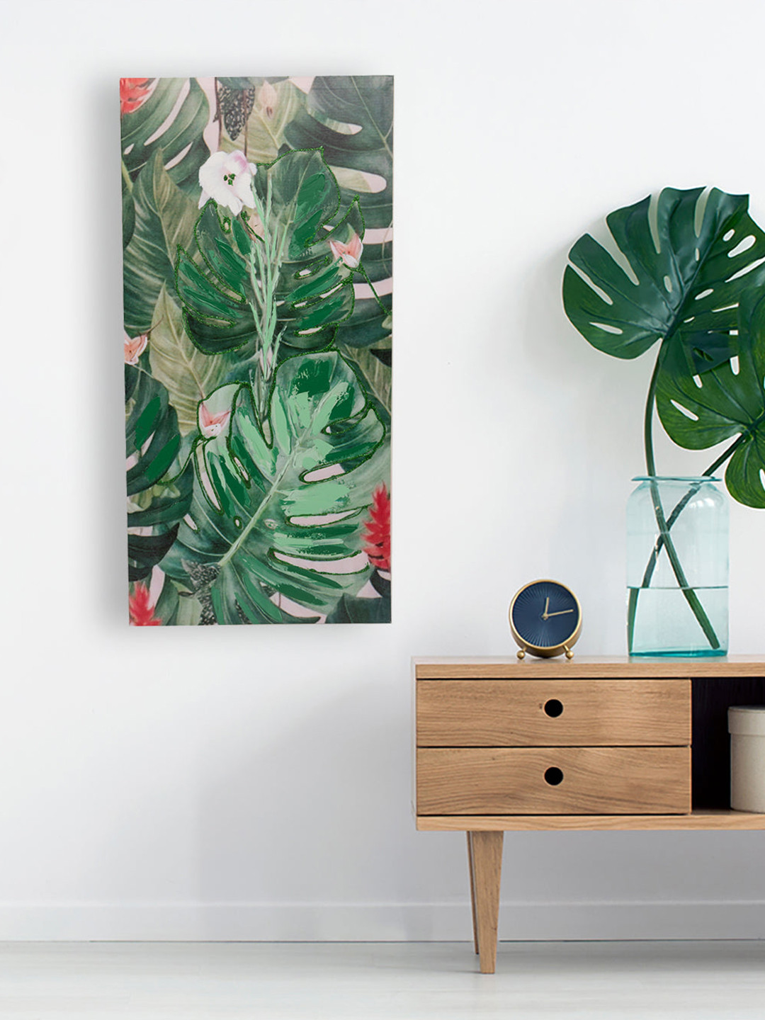 

MARKET99 Green Botanical Hand-Made Oil Painting Wall Art