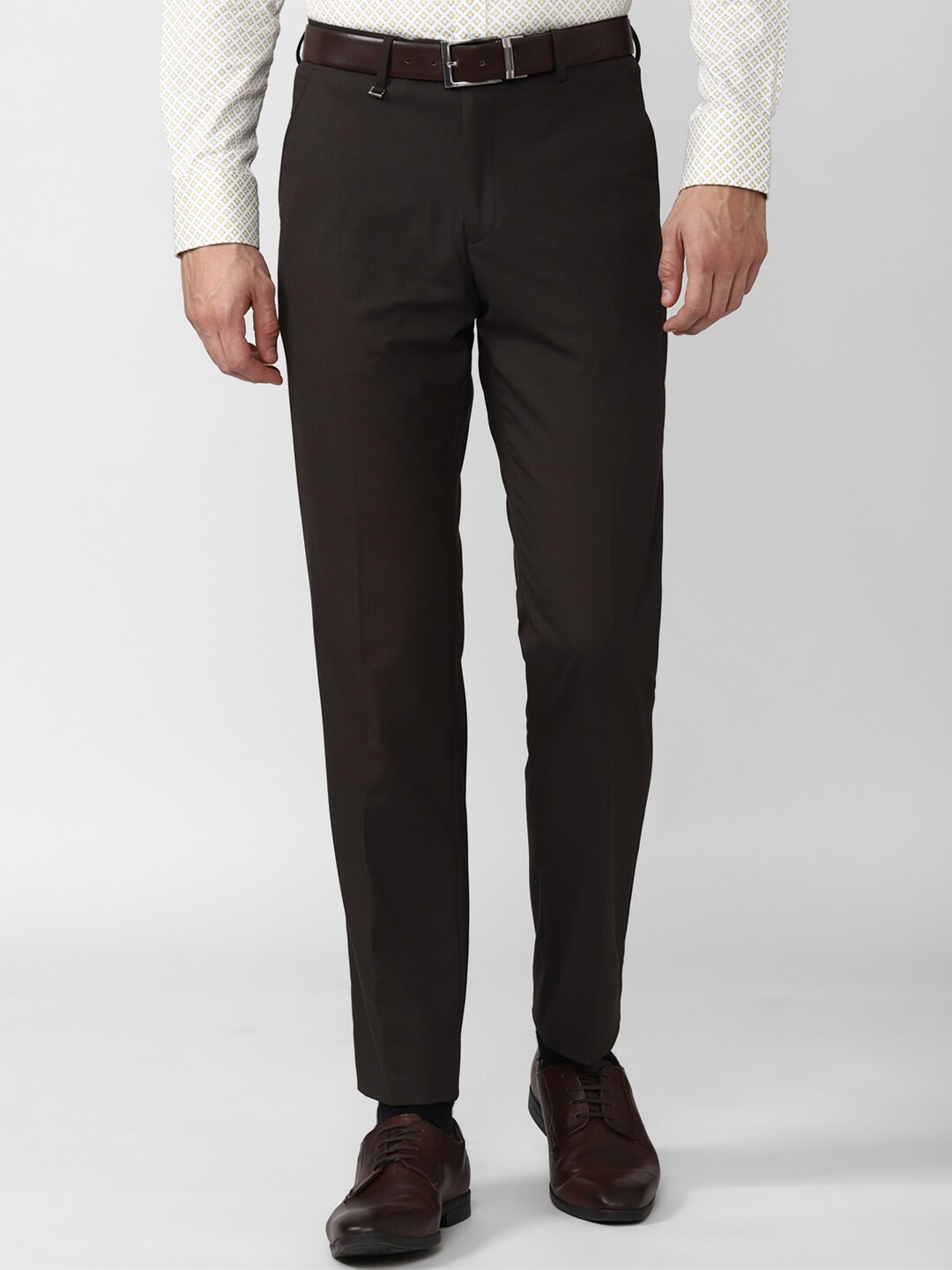 

Van Heusen Men Dark Grey Regular Fit Formal Trouser