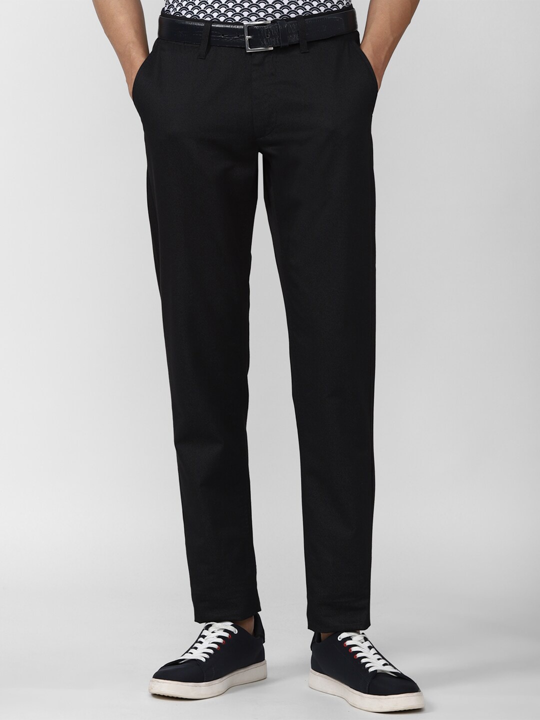 

Van Heusen Sport Men Black Slim Fit Trousers