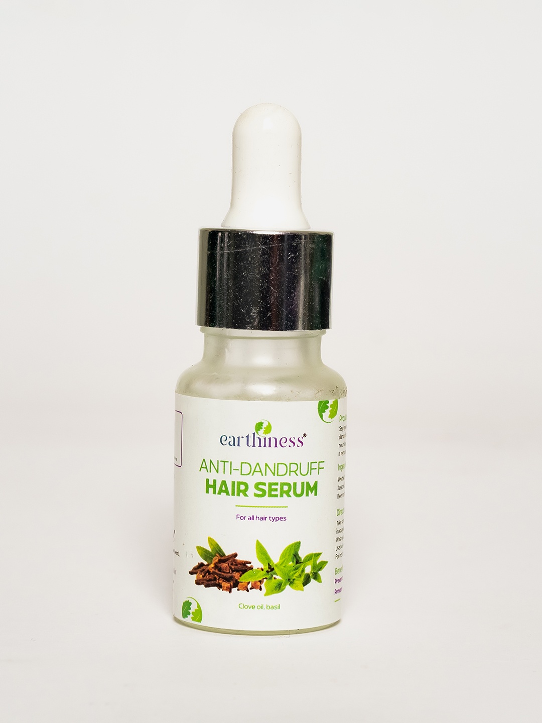 

earthiness Anti Dandruff Hair Serum with Witch Hazel & Keratin - 10 ml, White