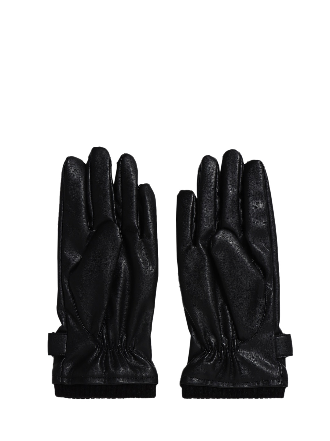 

Jack & Jones Men Black Solid Gloves