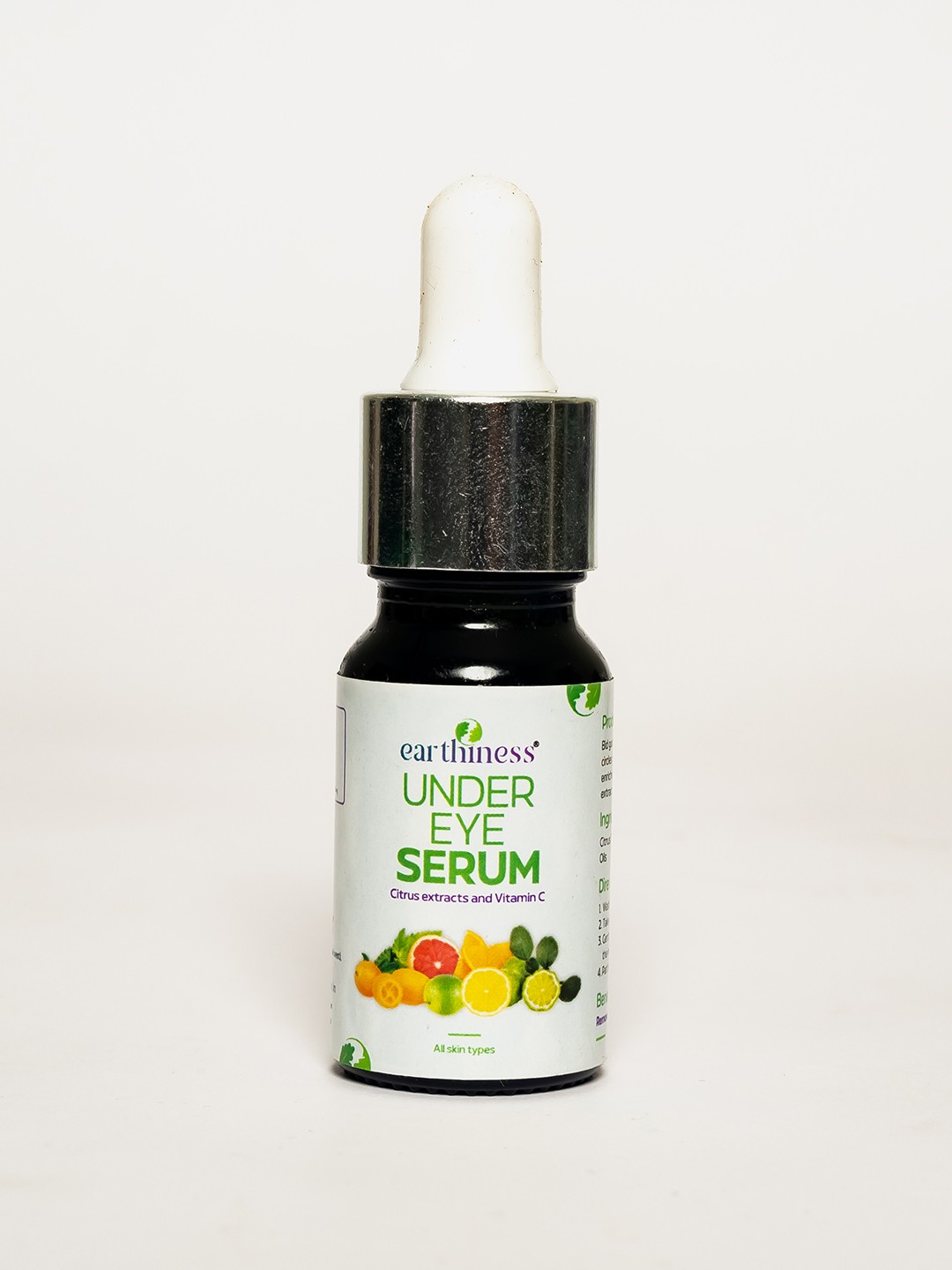 

earthiness 100% Pure & Natural Under Eye Serum with Vitamin C & Eucalyptus - 10 ml, Cream