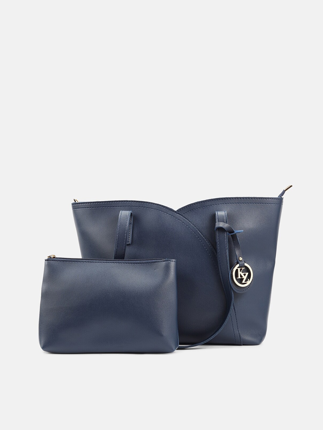 

Kazo Navy Blue Set Of 2 Structured Shoulder Bag