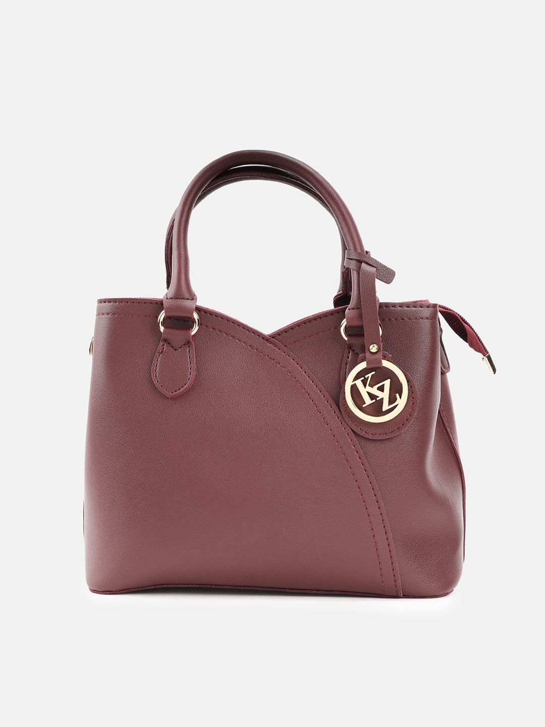 

Kazo Women Violet PU Structured Handheld Bag