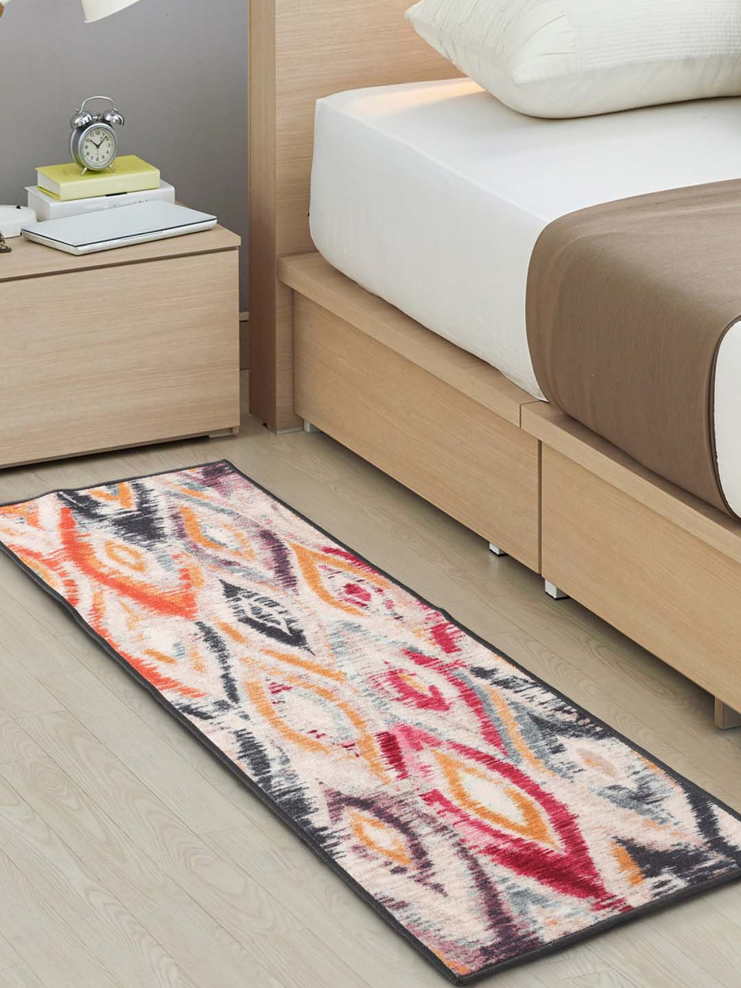 

URBAN SPACE Multicolor Digital Printed Floor Carpet, Multi